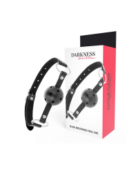 Darkness - Bavaglino Traspirante Nero - DARKNESS BONDAGE - Ball Gag e Bavagli | erosidea.com
