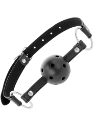 Darkness - Bavaglino Traspirante Nero - DARKNESS BONDAGE - Ball Gag e Bavagli | erosidea.com