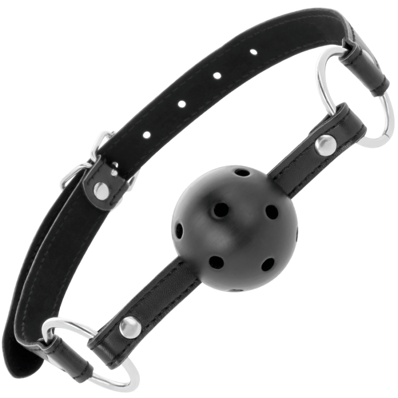 Darkness - Bavaglino Traspirante Nero - DARKNESS BONDAGE - Ball Gag e Bavagli | erosidea.com
