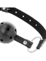 Darkness - Bavaglino Traspirante Nero - DARKNESS BONDAGE - Ball Gag e Bavagli | erosidea.com