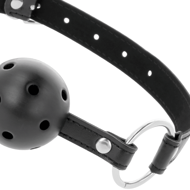 Darkness - Bavaglino Traspirante Nero - DARKNESS BONDAGE - Ball Gag e Bavagli | erosidea.com