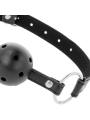 Darkness - Bavaglino Traspirante Nero - DARKNESS BONDAGE - Ball Gag e Bavagli | erosidea.com