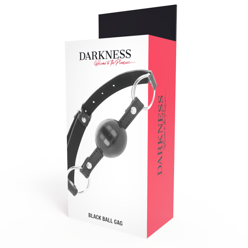 Darkness - Ball Gag Nera - DARKNESS BONDAGE - Ball Gag e Bavagli | erosidea.com