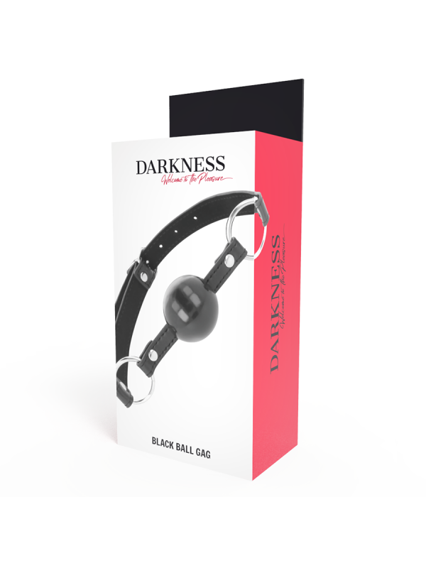 Darkness - Ball Gag Nera - DARKNESS BONDAGE - Ball Gag e Bavagli | erosidea.com
