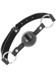 Darkness - Ball Gag Nera - DARKNESS BONDAGE - Ball Gag e Bavagli | erosidea.com