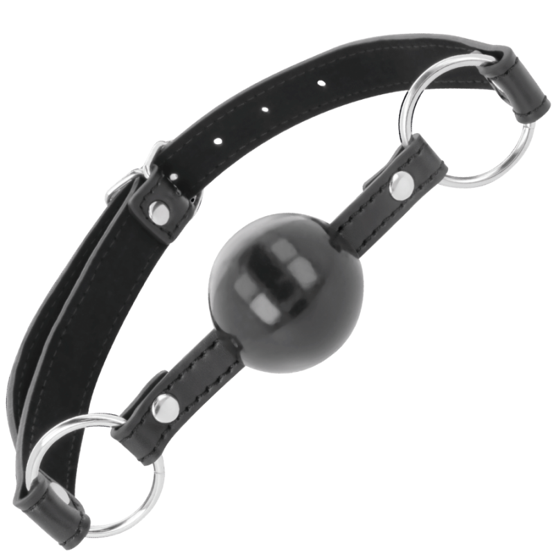 Darkness - Ball Gag Nera - DARKNESS BONDAGE - Ball Gag e Bavagli | erosidea.com