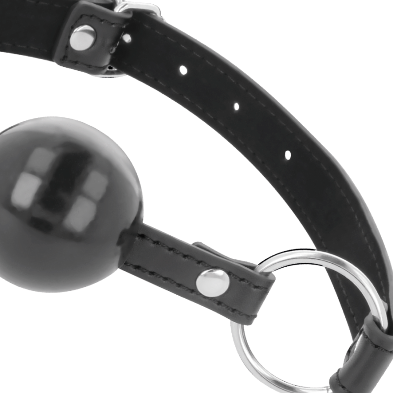 Darkness - Ball Gag Nera - DARKNESS BONDAGE - Ball Gag e Bavagli | erosidea.com