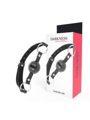 Darkness - Ball Gag Nera - DARKNESS BONDAGE - Ball Gag e Bavagli | erosidea.com