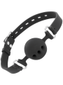 Darkness - Bavaglino In Silicone Traspirante Nero - DARKNESS BONDAGE - Ball Gag e Bavagli | erosidea.com