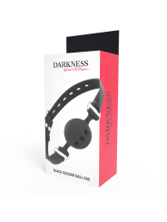 Darkness - Bavaglino In Silicone Traspirante Nero - DARKNESS BONDAGE - Ball Gag e Bavagli | erosidea.com