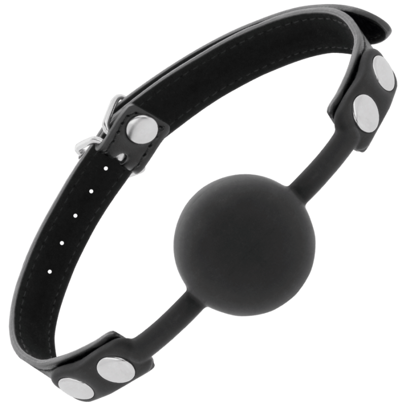 Darkness - Bavaglino In Silicone Nero - DARKNESS BONDAGE - Ball Gag e Bavagli | erosidea.com
