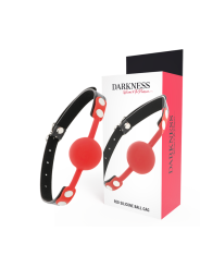 Darkness - Bavaglino In Silicone Rosso - DARKNESS BONDAGE - Ball Gag e Bavagli | erosidea.com