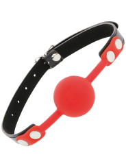 Darkness - Bavaglino In Silicone Rosso - DARKNESS BONDAGE - Ball Gag e Bavagli | erosidea.com