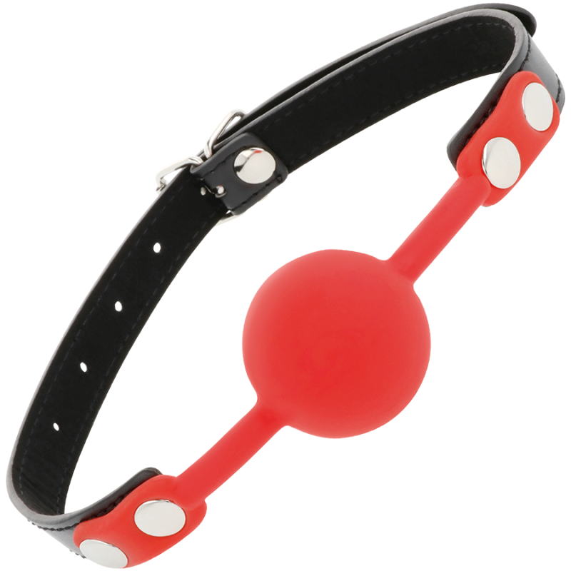 Darkness - Bavaglino In Silicone Rosso - DARKNESS BONDAGE - Ball Gag e Bavagli | erosidea.com