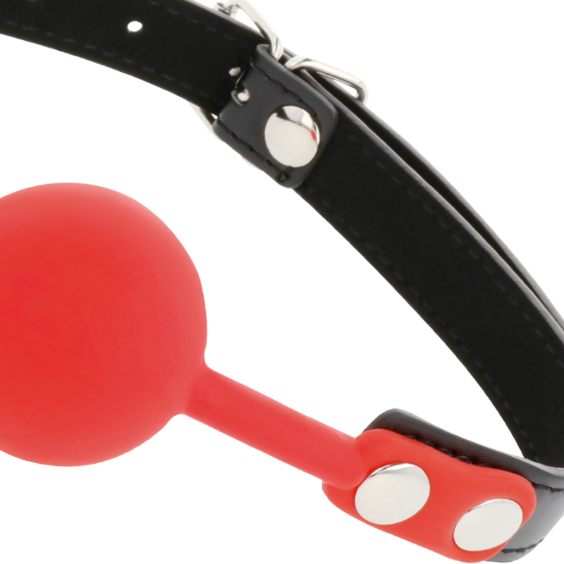 Darkness - Bavaglino In Silicone Rosso - DARKNESS BONDAGE - Ball Gag e Bavagli | erosidea.com