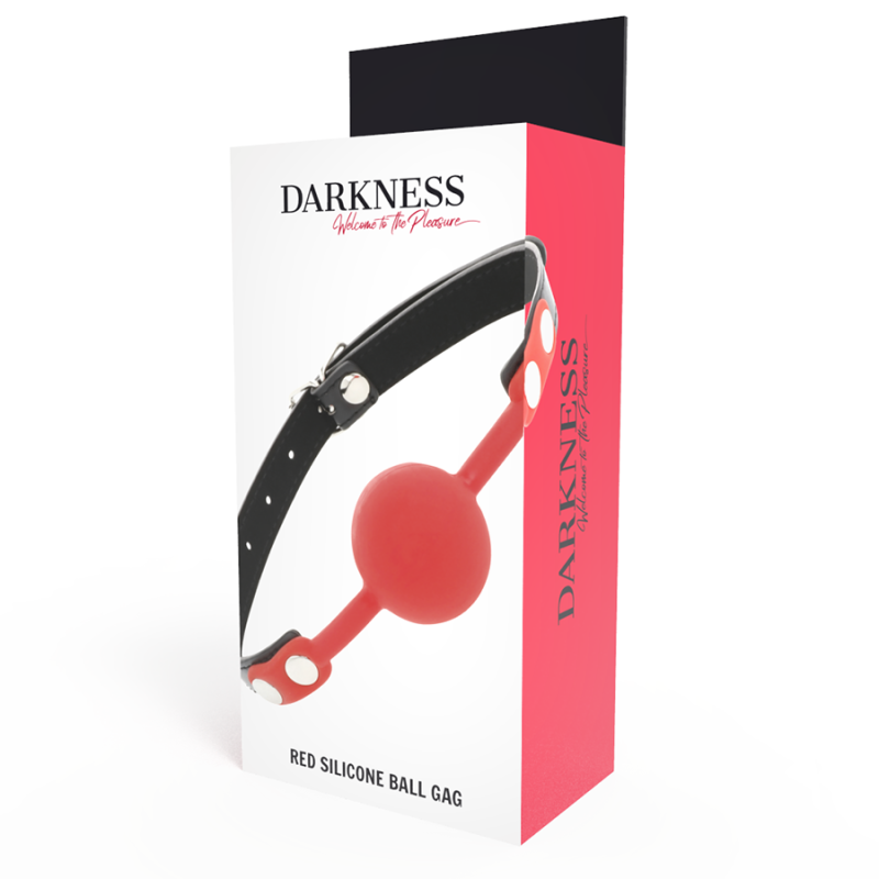 Darkness - Bavaglino In Silicone Rosso - DARKNESS BONDAGE - Ball Gag e Bavagli | erosidea.com