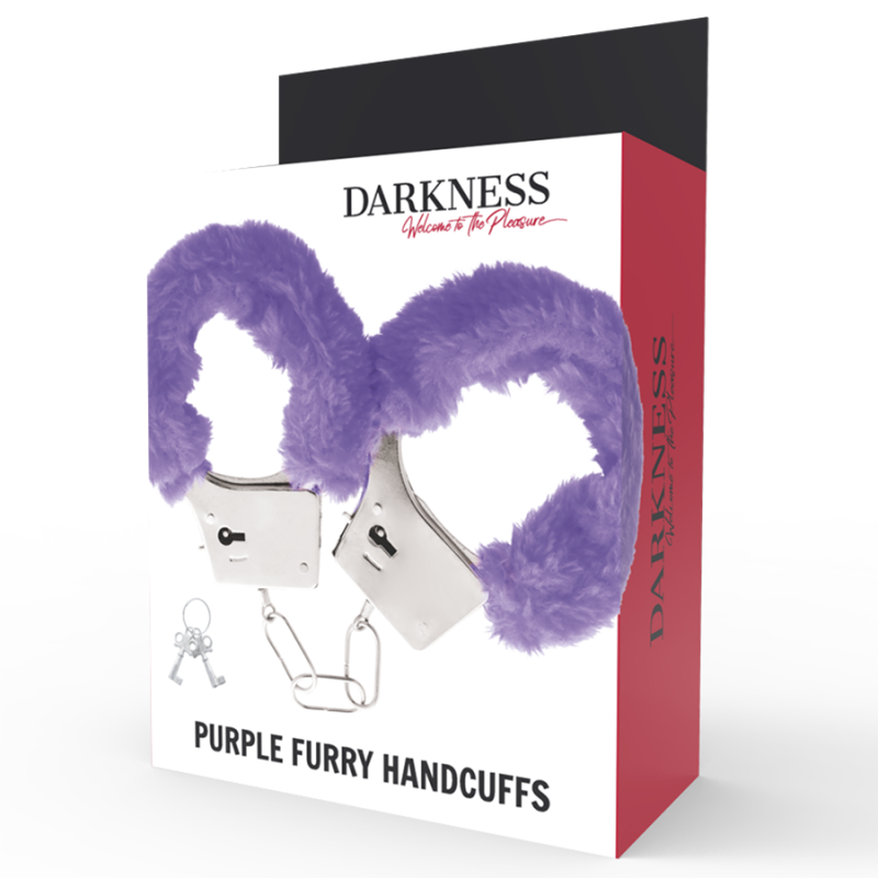 Darkness - Manette In Metallo Foderate Lilla - DARKNESS BONDAGE - Manette e Polsini | erosidea.com