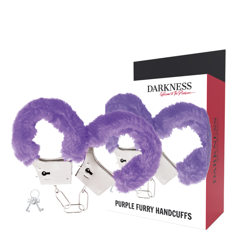 Darkness - Manette In Metallo Foderate Lilla - DARKNESS BONDAGE - Manette e Polsini | erosidea.com
