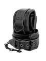 Darkness - Manette Regolabili In Pelle Nera - DARKNESS BONDAGE - Manette e Polsini | erosidea.com