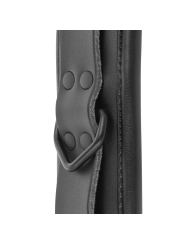 Darkness - Manette Regolabili Alla Caviglia In Pelle Nera - DARKNESS BONDAGE - Manette e Polsini | erosidea.com