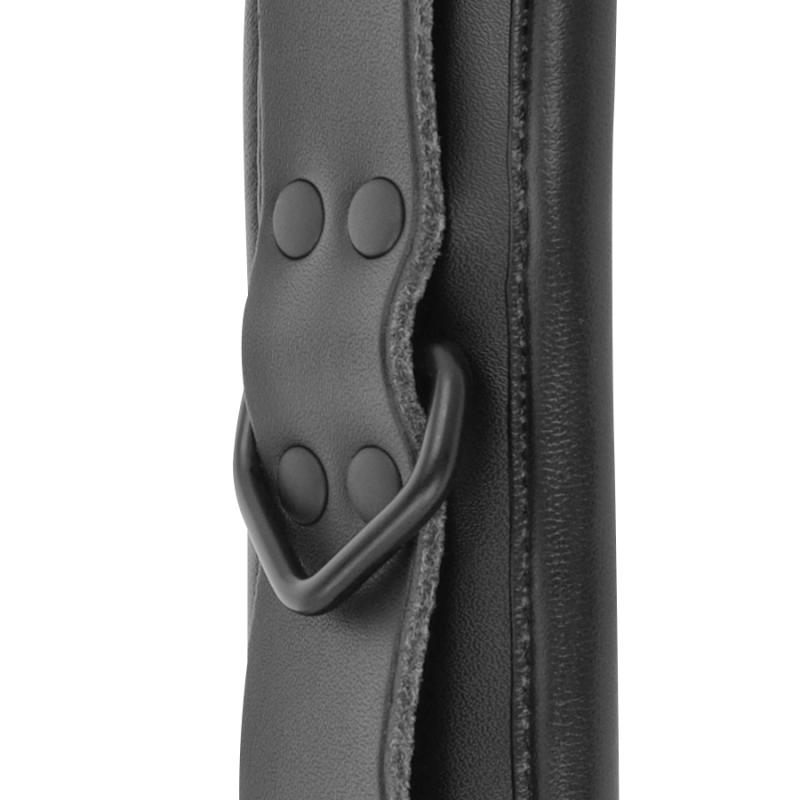 Darkness - Manette Regolabili Alla Caviglia In Pelle Nera - DARKNESS BONDAGE - Manette e Polsini | erosidea.com