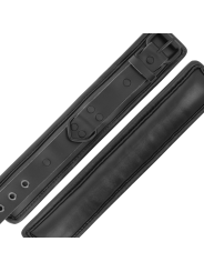 Darkness - Manette Regolabili Alla Caviglia In Pelle Nera - DARKNESS BONDAGE - Manette e Polsini | erosidea.com