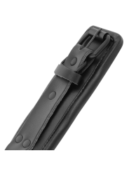 Darkness - Manette Regolabili Alla Caviglia In Pelle Nera - DARKNESS BONDAGE - Manette e Polsini | erosidea.com