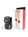 Darkness - Manette Alla Caviglia Regolabili In Pelle Nera - DARKNESS BONDAGE - Manette e Polsini | erosidea.com