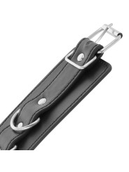 Darkness - Manette Alla Caviglia Regolabili In Pelle Nera - DARKNESS BONDAGE - Manette e Polsini | erosidea.com