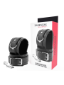 Darkness - Manette Nere Regolabili Con Doppio Nastro Di Rinforzo - DARKNESS BONDAGE - Manette e Polsini | erosidea.com