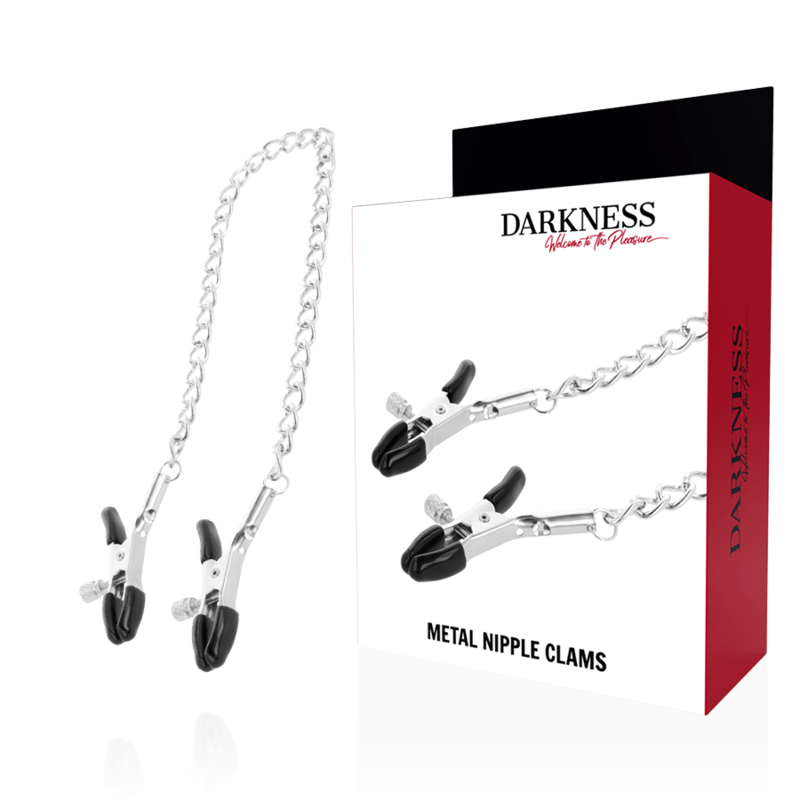 Darkness - Morsetti Per Capezzetti Regolabili In Metallo - DARKNESS SENSATIONS - Pinzette Capezzoli | erosidea.com