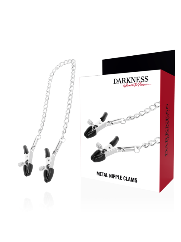 Darkness - Morsetti Per Capezzetti Regolabili In Metallo - DARKNESS SENSATIONS - Pinzette Capezzoli | erosidea.com