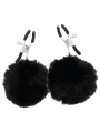 Darkness - Morsetti Per Capezzoli Con Pom Pom 1 - DARKNESS SENSATIONS - Pinzette Capezzoli | erosidea.com