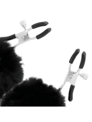 Darkness - Morsetti Per Capezzoli Con Pom Pom 1 - DARKNESS SENSATIONS - Pinzette Capezzoli | erosidea.com