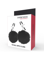 Darkness - Morsetti Per Capezzoli Con Pom Pom 1 - DARKNESS SENSATIONS - Pinzette Capezzoli | erosidea.com