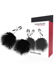 Darkness - Morsetti Per Capezzoli Pom-Pom 2 - DARKNESS SENSATIONS - Pinzette Capezzoli | erosidea.com
