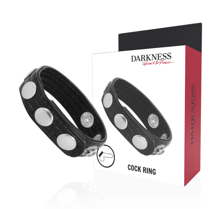 Darkness - Anello Di Erezione In Pelle - DARKNESS SENSATIONS - Anelli Fallici | erosidea.com