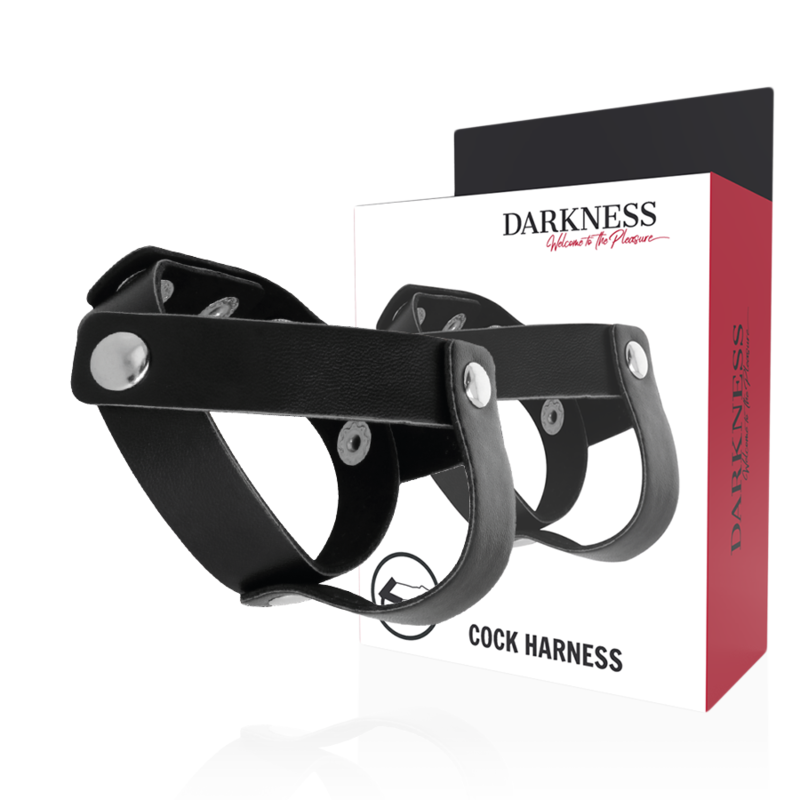 Darkness - Anello In Pelle Per Pene E Testicoli - DARKNESS SENSATIONS - Anelli Fallici | erosidea.com