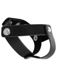 Darkness - Anello In Pelle Per Pene E Testicoli - DARKNESS SENSATIONS - Anelli Fallici | erosidea.com