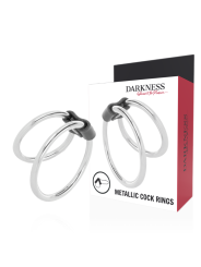 Darkness - Anello Per Pene Doppio In Metallo - DARKNESS SENSATIONS - Anelli Fallici | erosidea.com