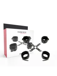 Darkness - Manette In Pelle Per Piedi E Mani Nere - DARKNESS BONDAGE - Manette e Polsini | erosidea.com