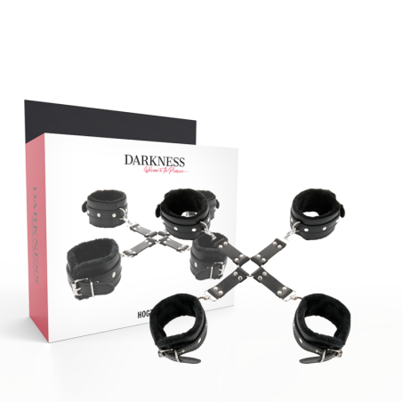 Darkness - Manette In Pelle Per Piedi E Mani Nere - DARKNESS BONDAGE - Manette e Polsini | erosidea.com