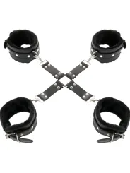 Darkness - Manette In Pelle Per Piedi E Mani Nere - DARKNESS BONDAGE - Manette e Polsini | erosidea.com
