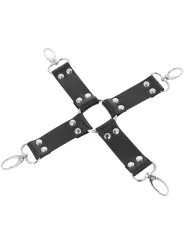 Darkness - Manette In Pelle Per Piedi E Mani Nere - DARKNESS BONDAGE - Manette e Polsini | erosidea.com