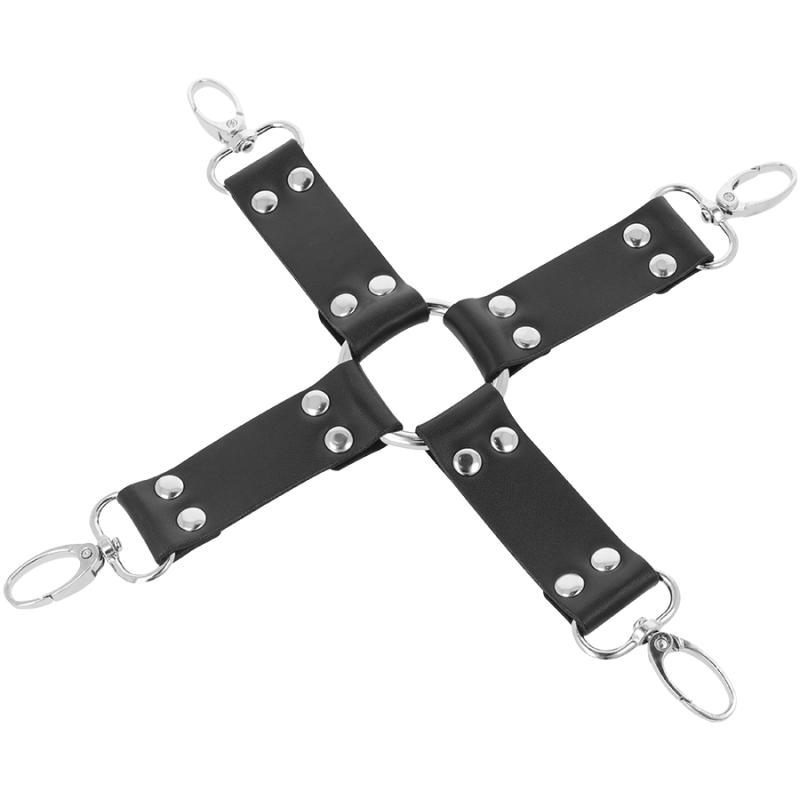 Darkness - Manette In Pelle Per Piedi E Mani Nere - DARKNESS BONDAGE - Manette e Polsini | erosidea.com
