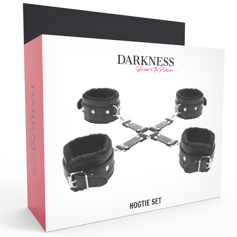 Darkness - Manette In Pelle Per Piedi E Mani Nere - DARKNESS BONDAGE - Manette e Polsini | erosidea.com