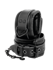 Darkness - Manette E Colletto In Pelle Nera - DARKNESS - Manette e Polsini | erosidea.com