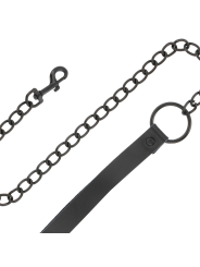 Darkness - Manette E Colletto In Pelle Nera - DARKNESS - Manette e Polsini | erosidea.com