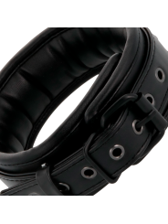 Darkness - Manette E Colletto In Pelle Nera - DARKNESS - Manette e Polsini | erosidea.com