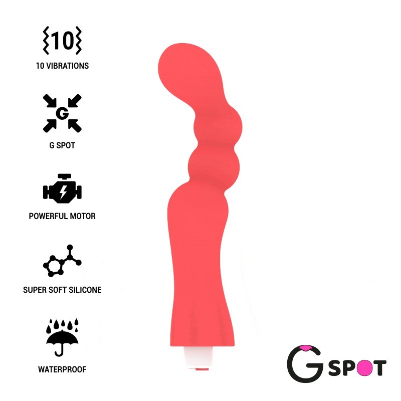 Vibratore G-Spot Gohan G-Spot Rosso Chiaro - G-SPOT - Vibratori punto G | erosidea.com